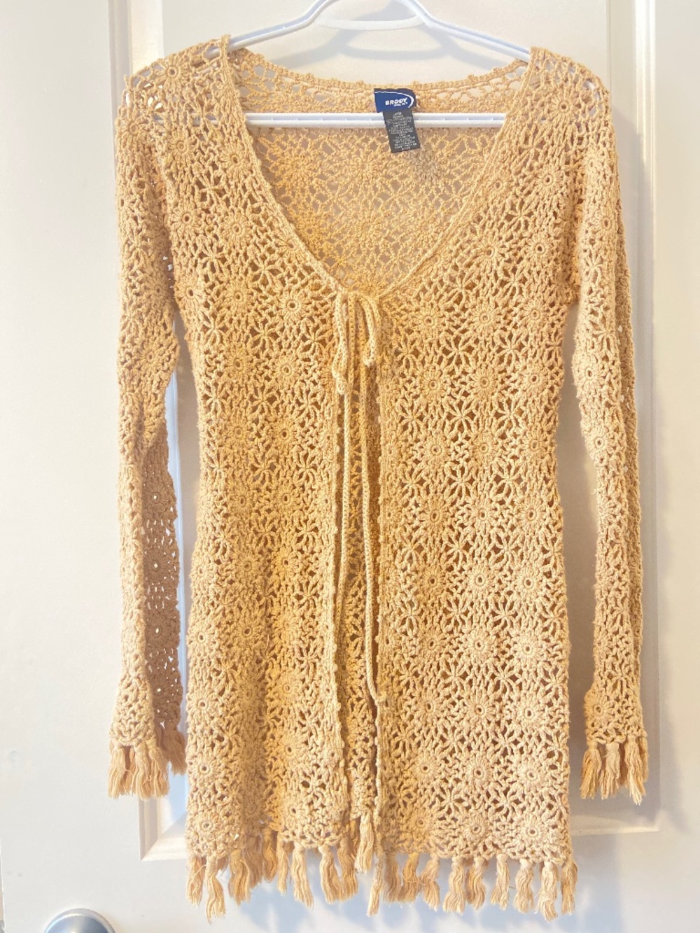 Crochet tie top